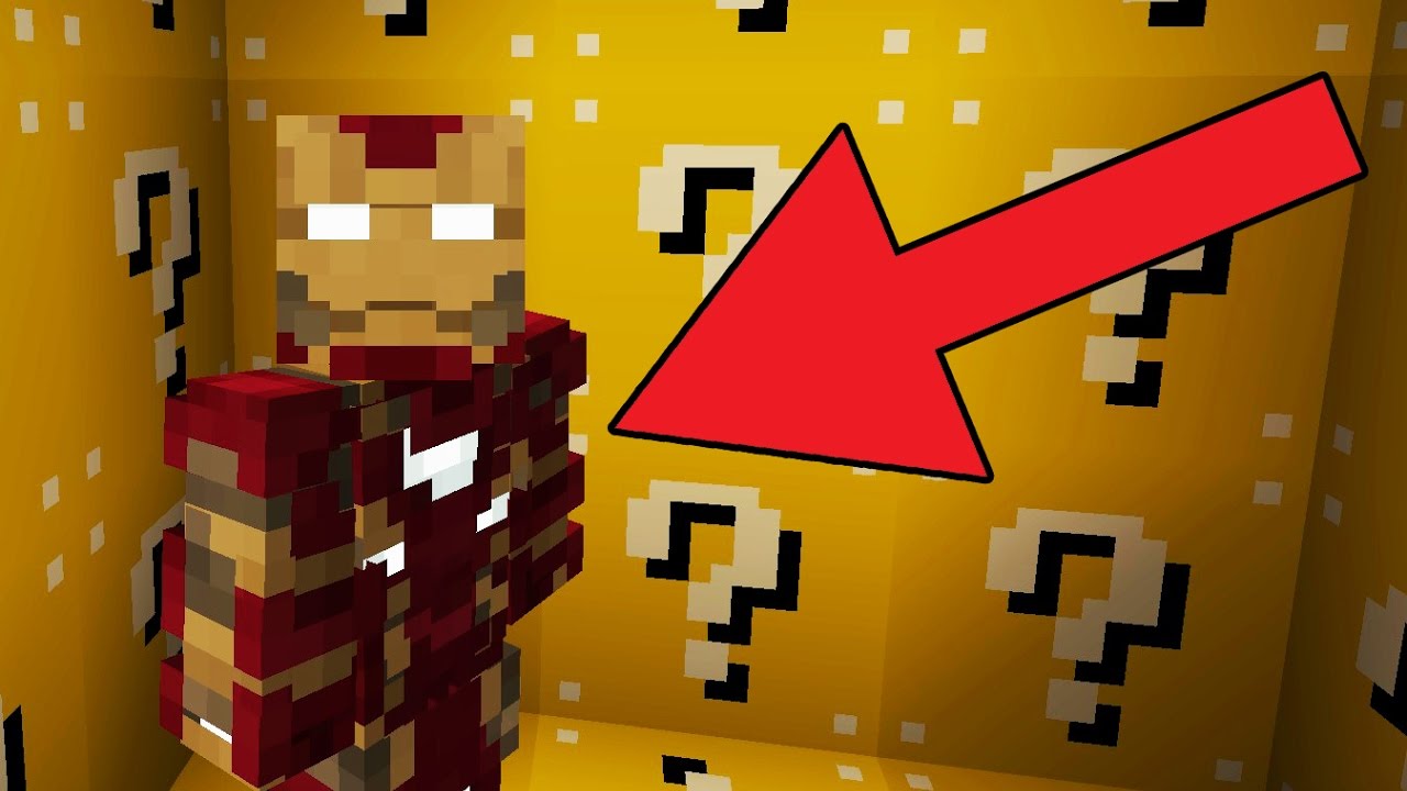 IRON MAN maakt LUCKY BLOCKS OPEN in MINECRAFT!