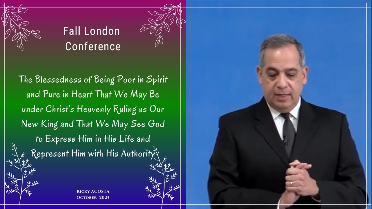 01 - Blessed are the Poor in spirit, for theirs is the kingdom of the heavens -Matt 5-3