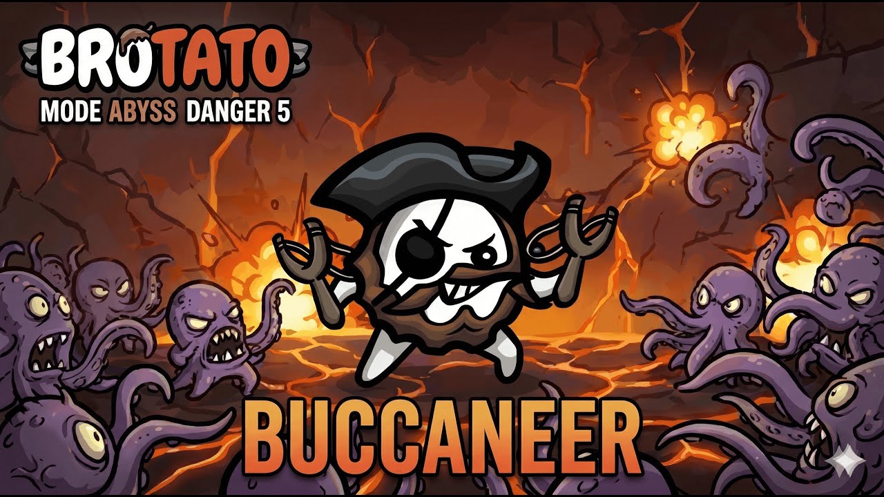Brotato DLC Series EP.126 Buccaneer | Danger 5  Mode The Abyss Solo | SCKagura