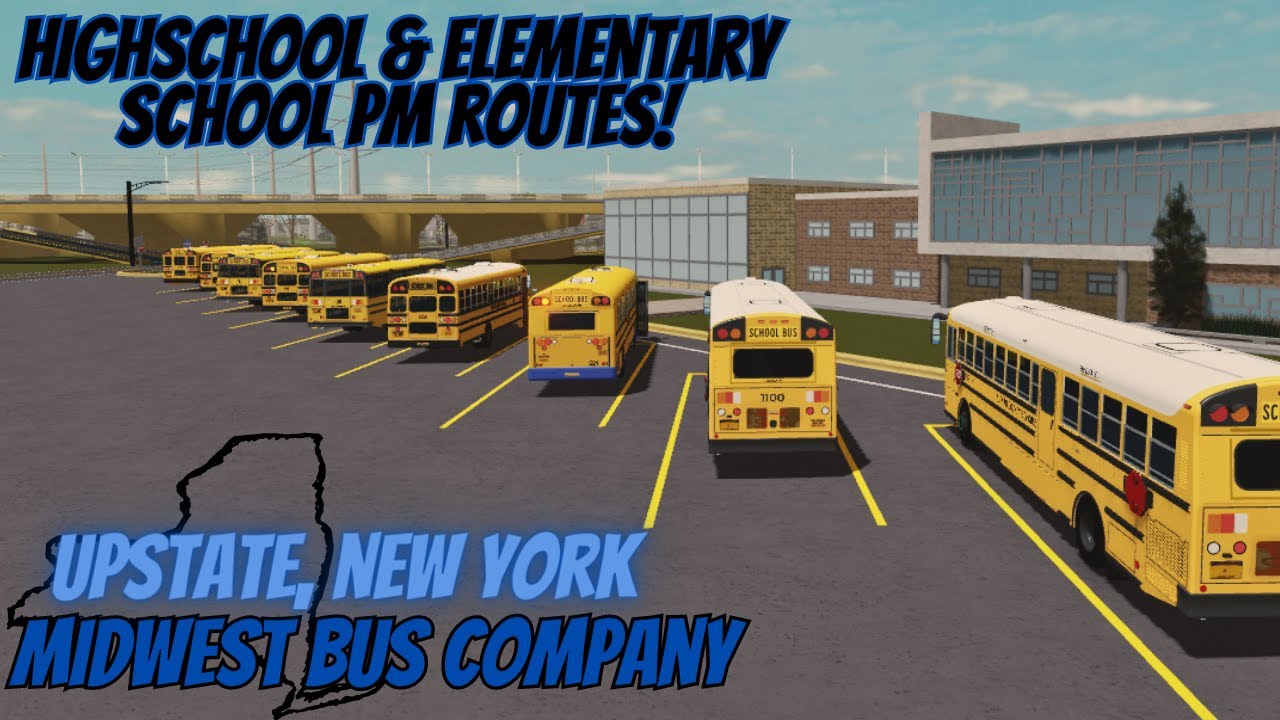 Roblox | Midwest Bus Company | HS & ES PM Routes With People