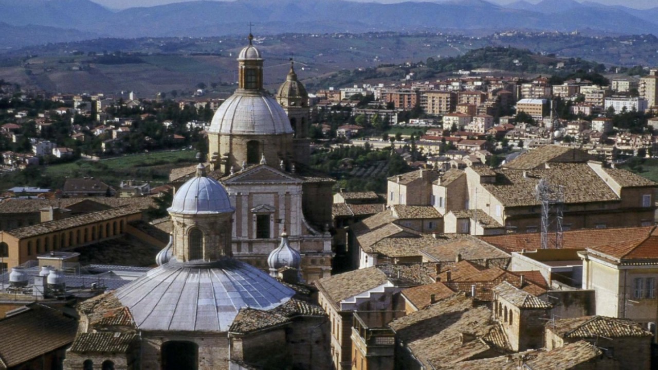 Beautiful city Macerata in Italy, , nice photographs of landmarks, skyline, famous buildings