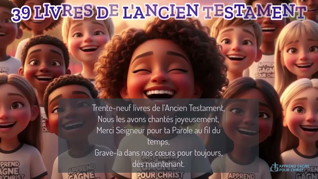 39 LIVRES 📖 DE L'ANCIEN TESTAMENT EN CHANSON POUR ENFANTS