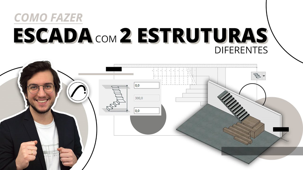 Como fazer ESCADAS com 2 estruturas diferentes no ArchiCAD | Hub Prática Criativa