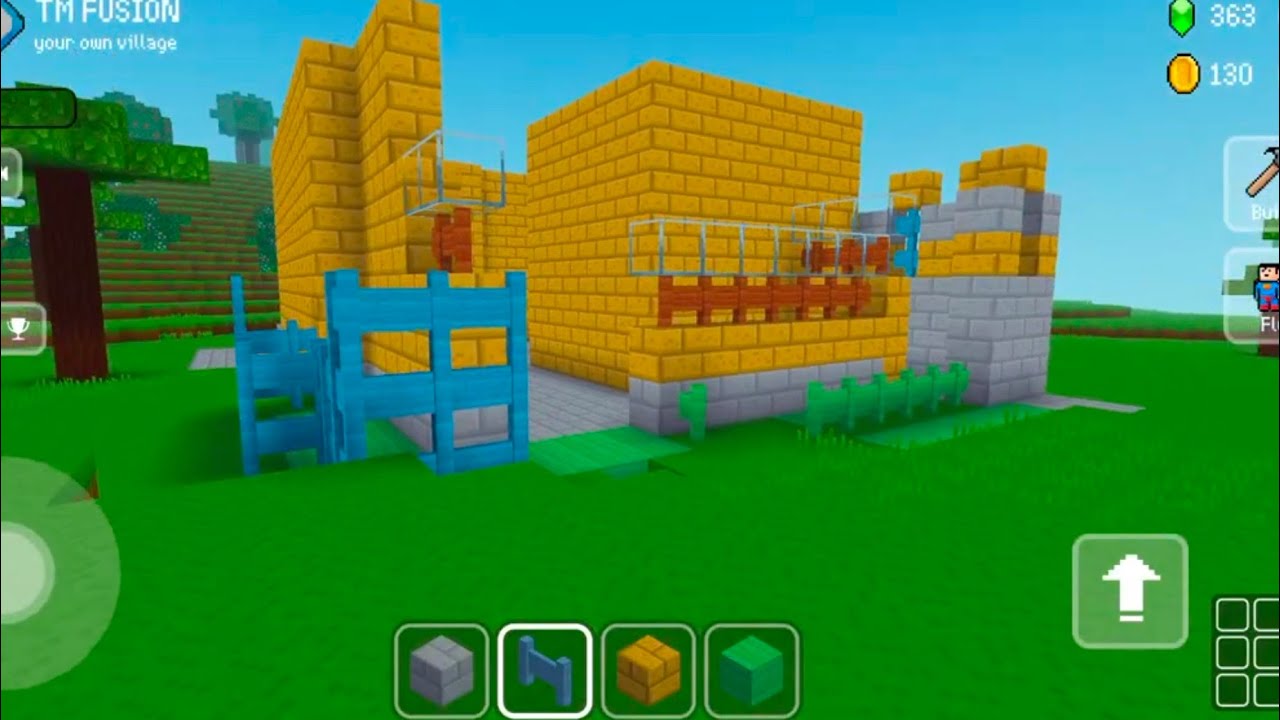 BLOCK CRAFT HOUSE MAKES GAMEPLAY ANDROID 