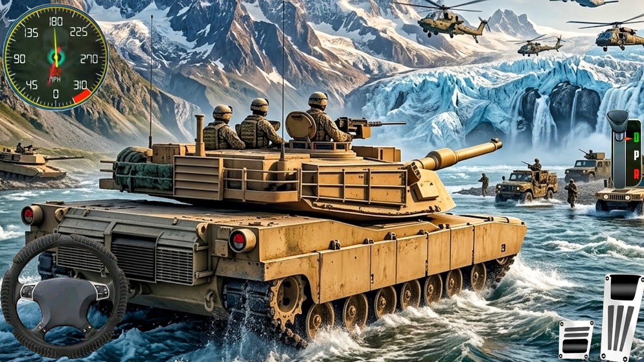 New Army Truck Games 2026 - Military Cargo Tank Driving in Water -  Android Gameplay