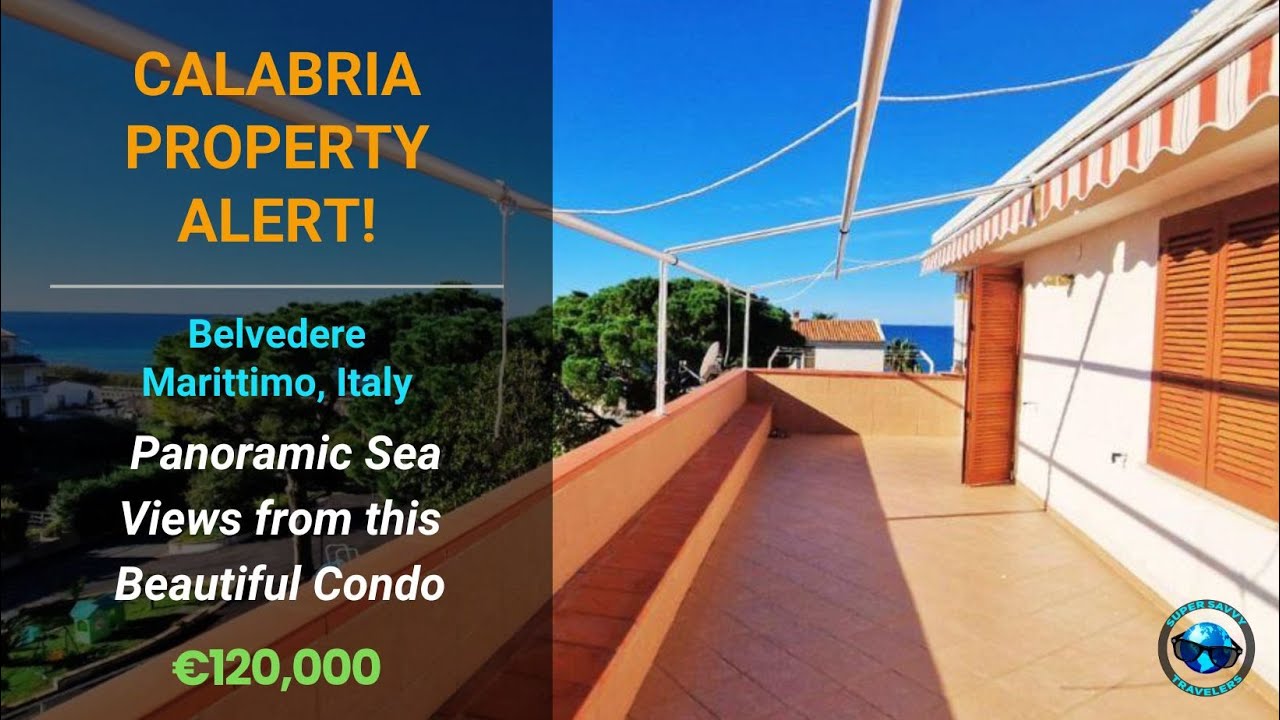Calabria Property Alert! Spectacular Panoramic Sea Views in Belvedere Marittimo!