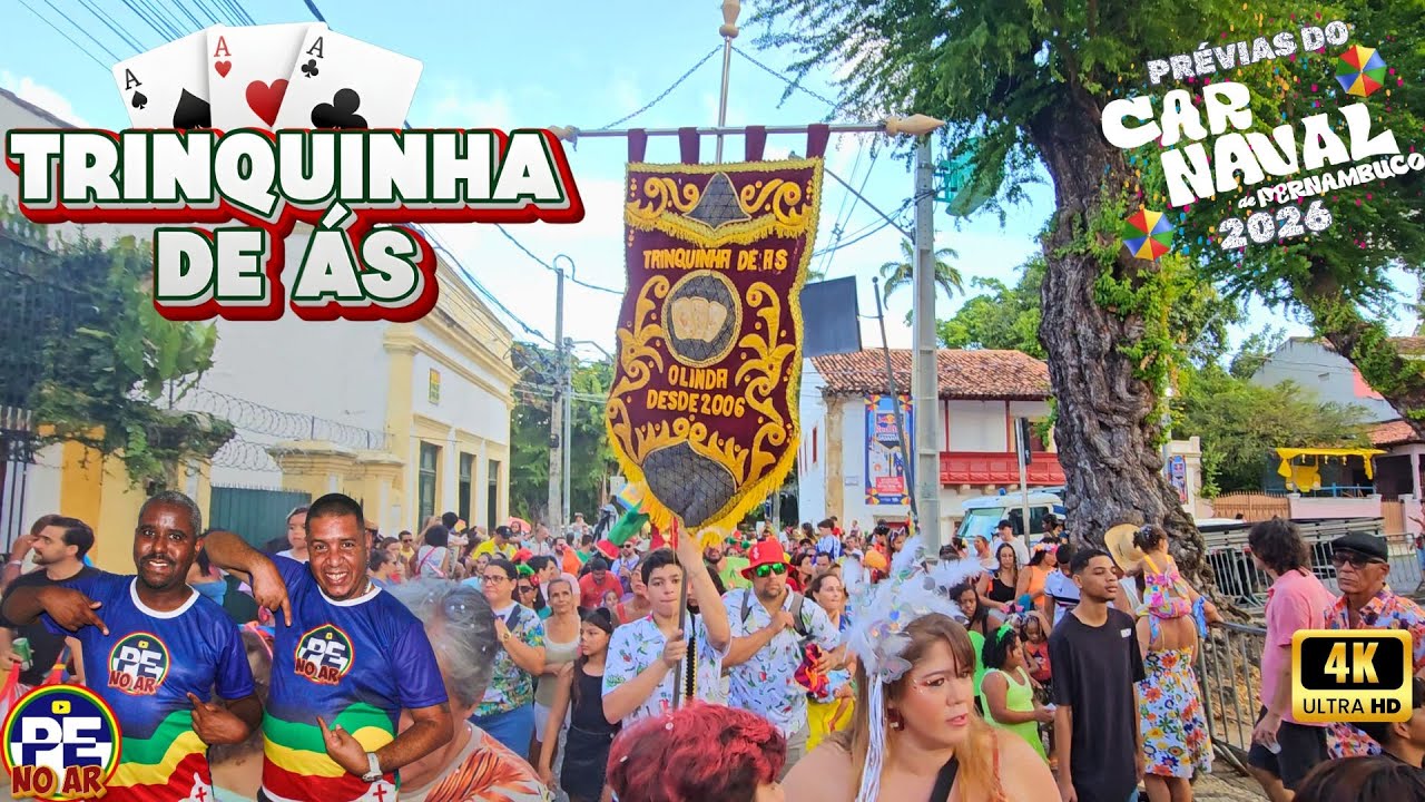 [PRÉVIAS 2026] TRADIÇÃO EM FAMÍLIA! O DESFILE DA TRINQUINHA DE ÁS 2026 EM OLINDA 31/01/2026