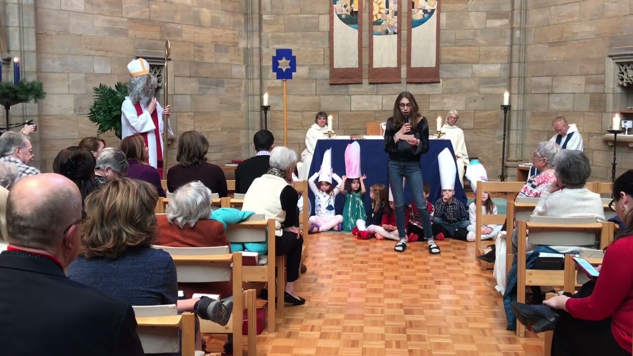 St. Nicholas visits St. Mary's Episcopal Church in Advent