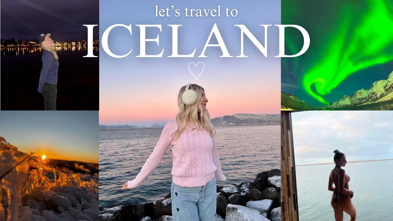 let's travel to Iceland... sky lagoon, golden circle + northern lights!✈️❄️🌌