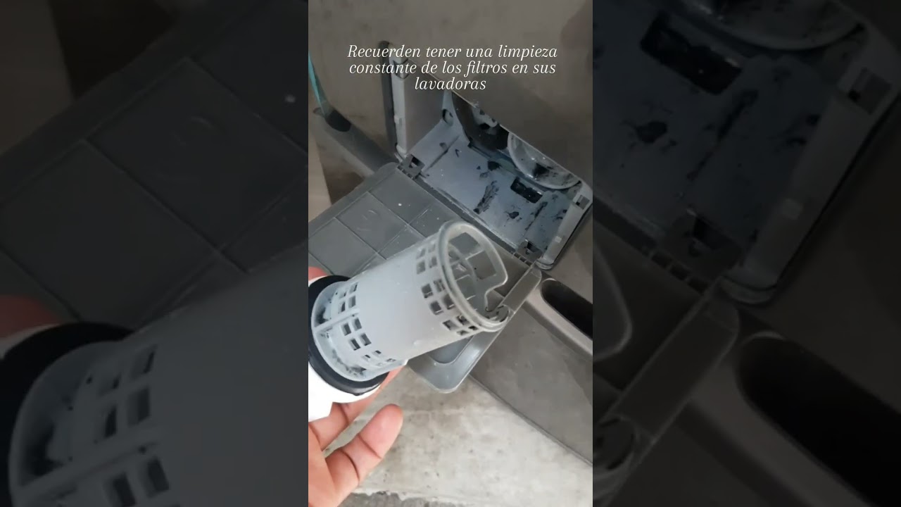 limpieza de filtros en lavadora