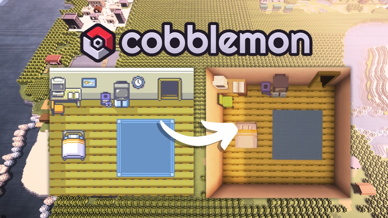 Я потратил МЕСЯЦЫ на воссоздание Хоэнна в COBBLEMON (мебель, велосипеды, пазлы, HM...)