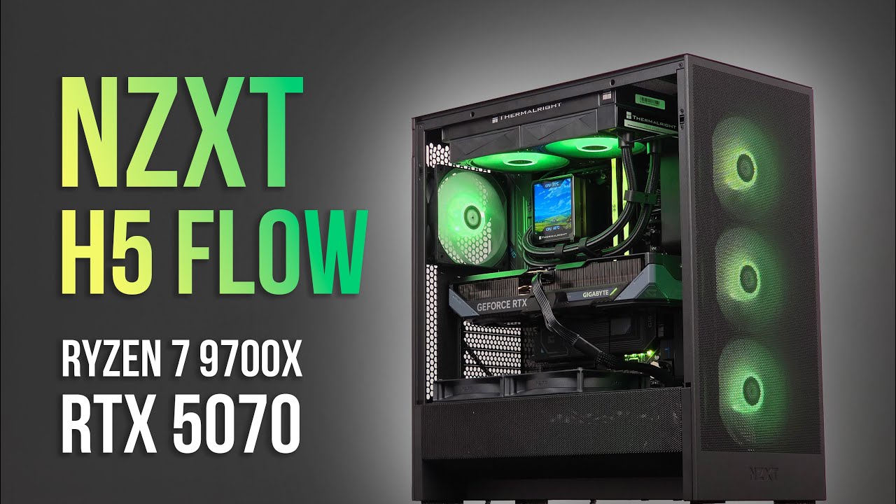 NZXT H5 Flow ATX Gaming Build 2025 | Ryzen 7 9700X  | RTX 5070