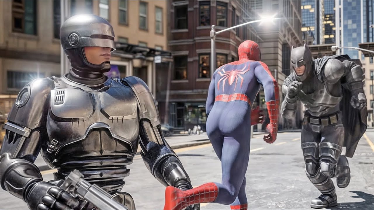 Spiderman vs Terminator vs Batman vs Crysis