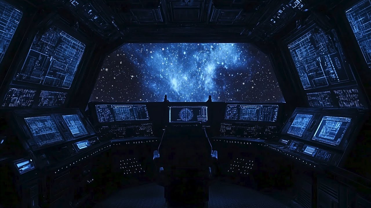 Deep Brown Noise Spaceship 4K 🚀 White Noise for Deep Sleep