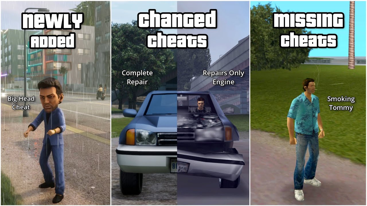 GTA Trilogy Definitive Editoin All Cheats: Missing, Changed & Newly added | GTA III & GTA VC DE