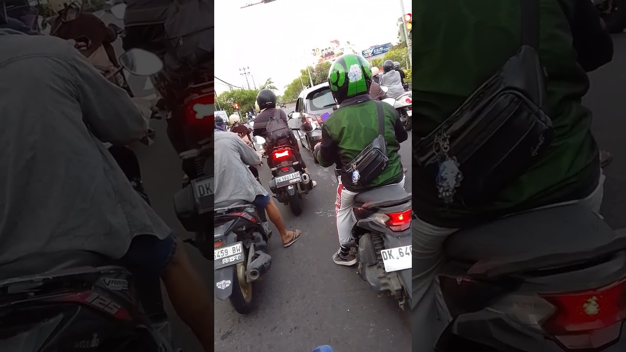 ALHAMDULILLAH,...kala senja santai jalan jalan laju kuda besiku Suzuki Shogun R110 di Denpasar Bali.