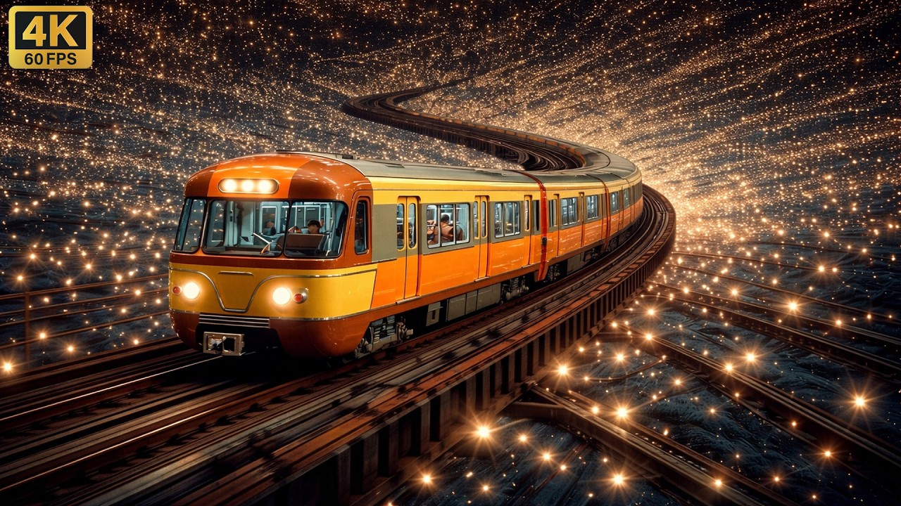 Cosmic Rail Frequencies 🚂 528Hz + 432Hz Healing Sleep Music for Deep Relaxation and Stress Relief