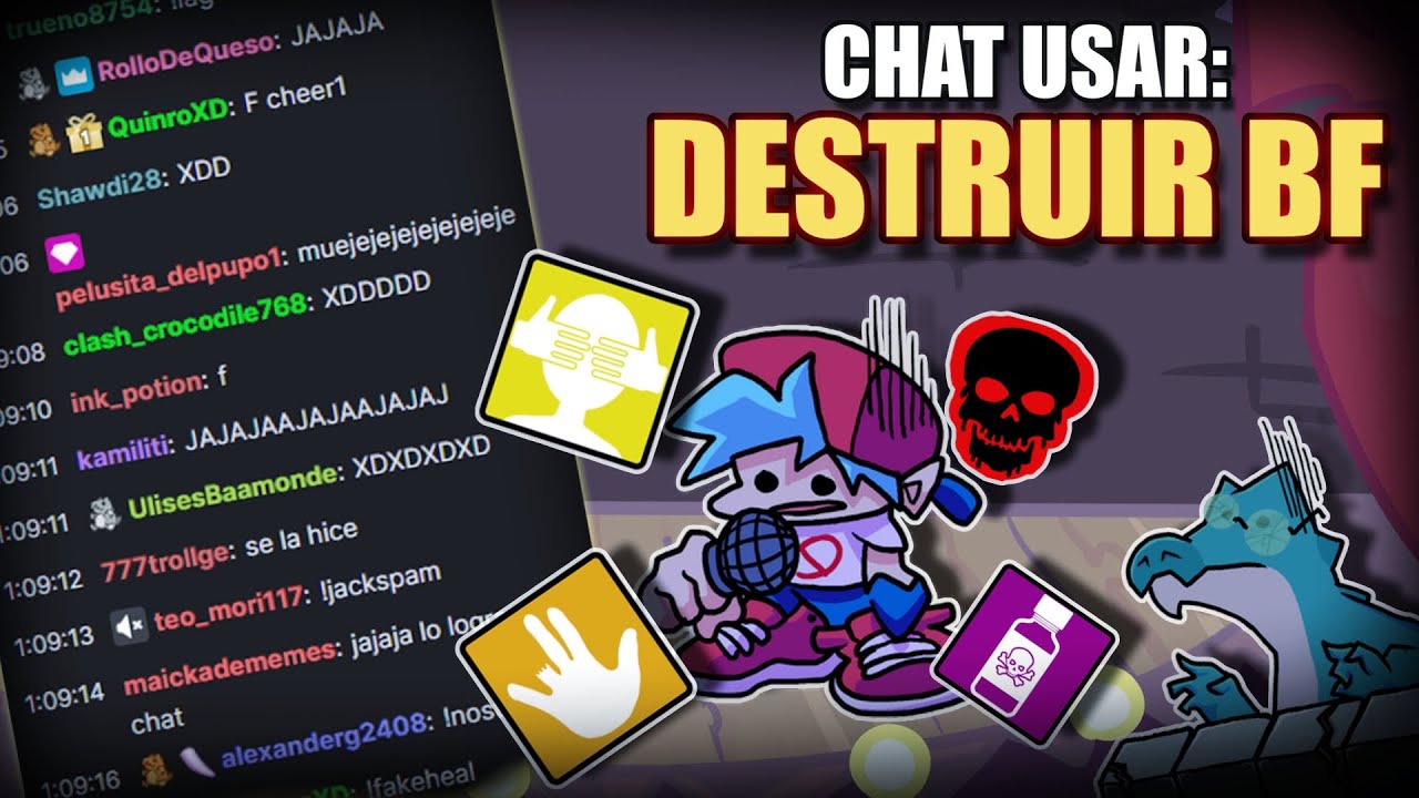 Chat CONTROLA Friday Night Funkin' de un cocodrilo! | Streamer VS Chat!