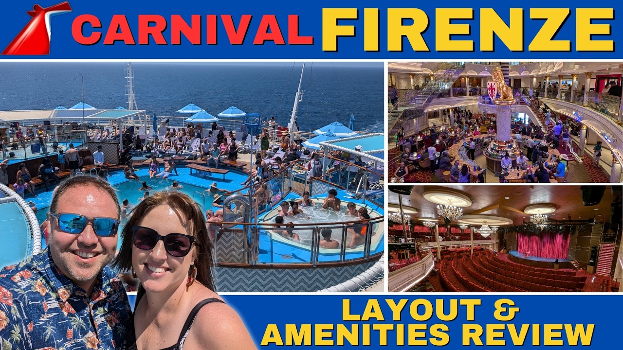Carnival Firenze Cruise Ship Layout & Amenities REVIEW