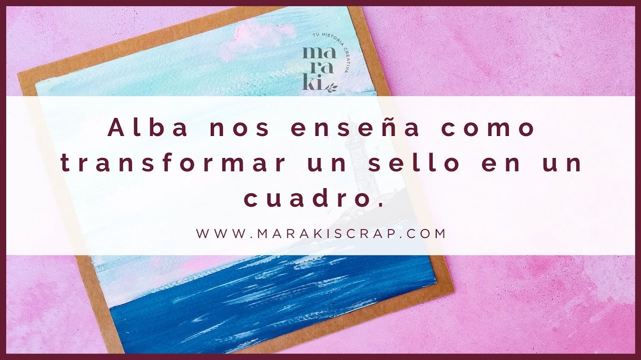 Alba te enseña del proceso de una pintura con un sello