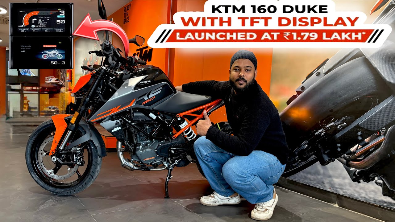 2026:Duke 160cc Bike with 390 Tech! | KTM Duke 160 TFT Review