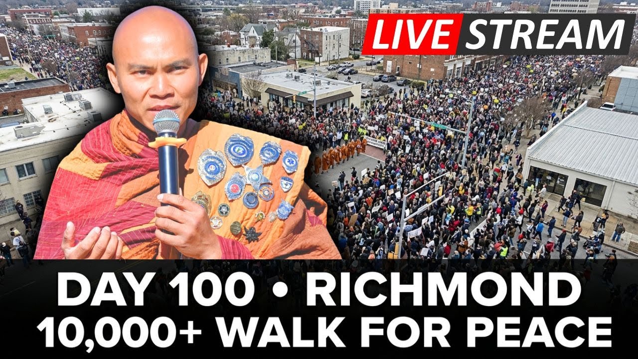 🔴 Livestream: Day 100 — Tens of Thousands Join the Walk for Peace in Richmond