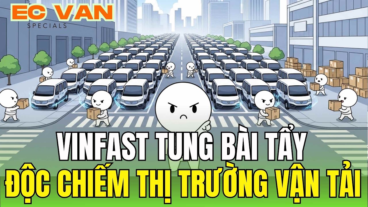 Công ty đầu tư 2.000 xe điện VinFast EC Van, hỗ trợ sửa chữa bảo dưỡng, nước đi quá hay!!!