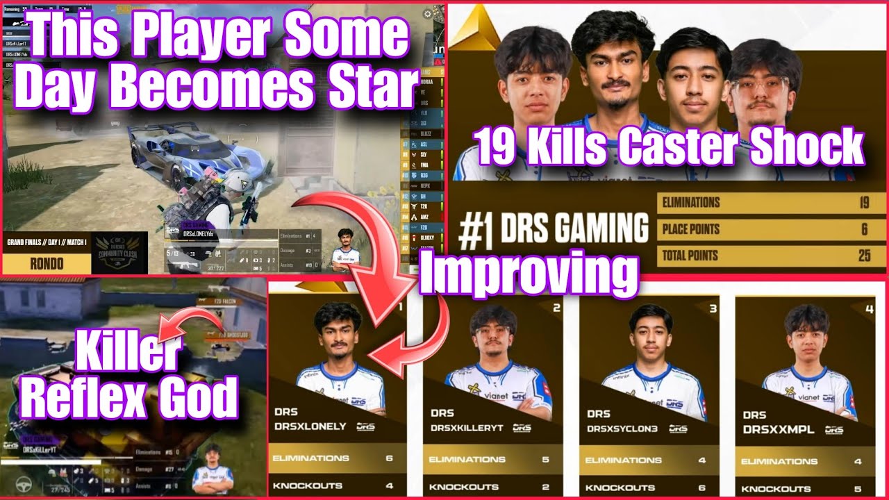 Drs Lonely Future Star Player😍 || Killer Yt Reflex God || Caster Shocked || Drs Gaming Target Kills 
