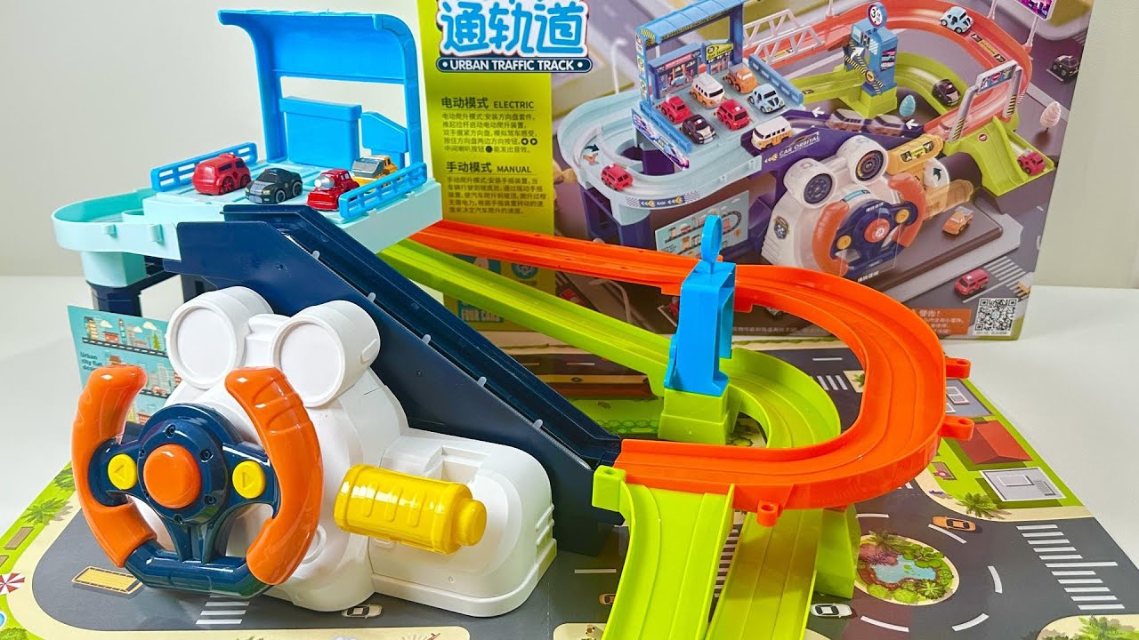 Toy asmr 🚥City Transit Track Playset ASMR Satisfying with Unboxing | Review Toys