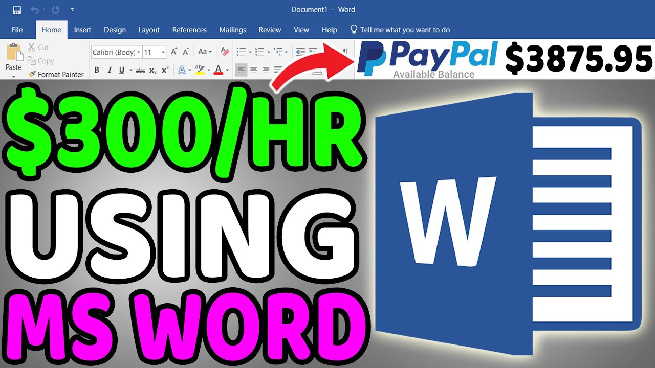 Earn $300 Per Hour From Microsoft Word (Make Money Online 2021)