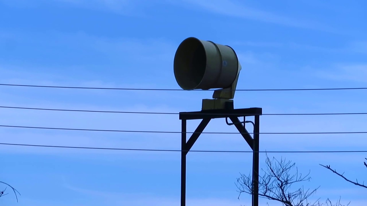Sweetwater, TX Tornado Siren Test | ACA P-50 | Two Alerts | 1/7/2019