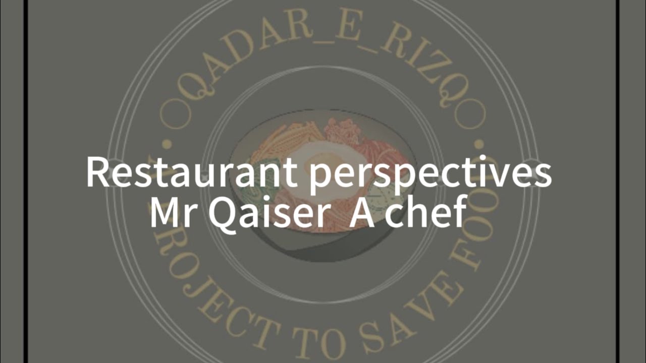 Restaurant Perspective | Cultural Perspectives| Pt. 1| Chef Interview