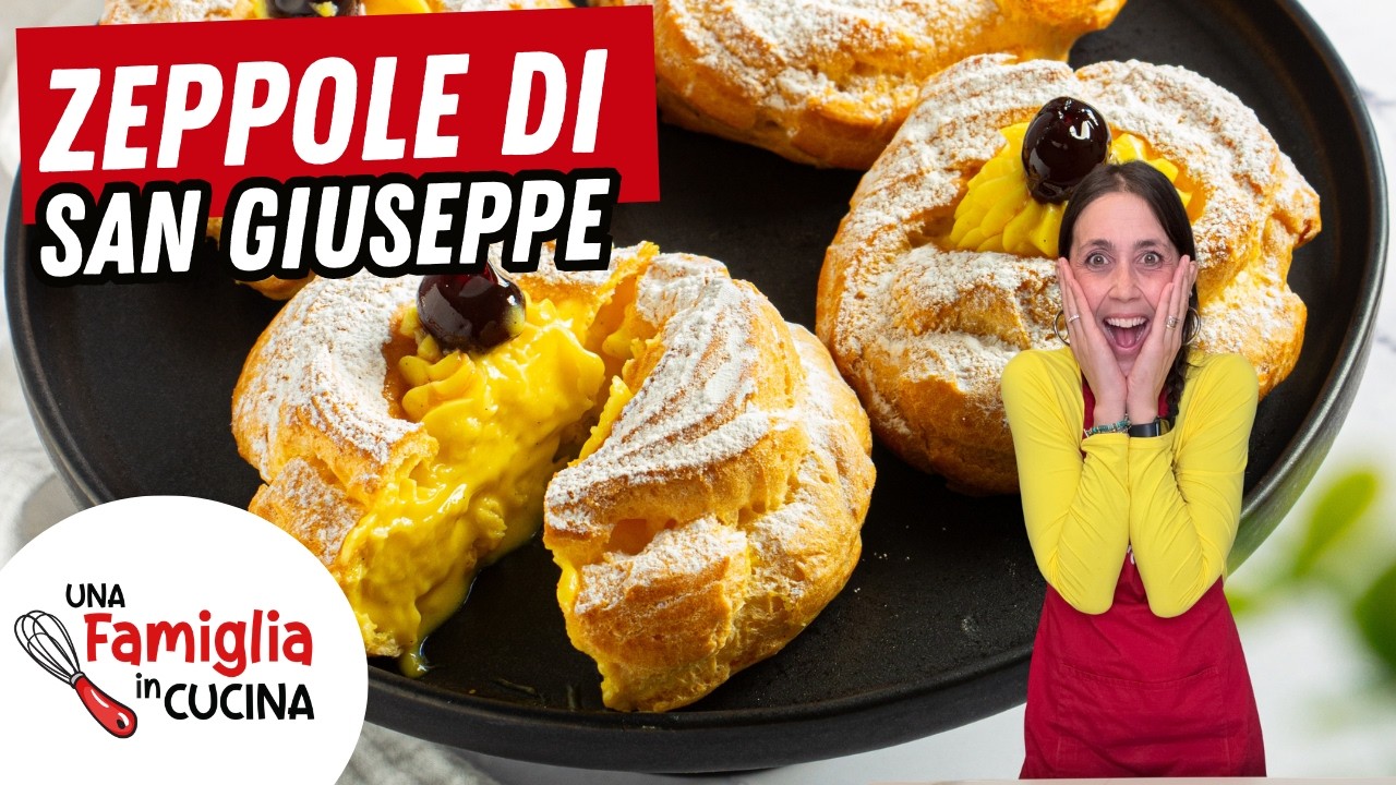 ZEPPOLE DI SAN GIUSEPPE AL FORNO! La ricetta PERFETTA PASSO PASSO – morbide, leggere e facilissime!
