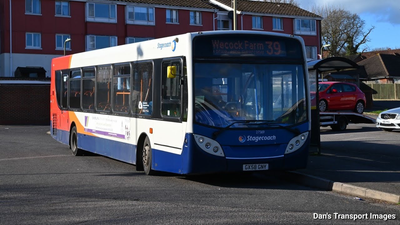 *Thrash & Kickdown!* Stagecoach in Portsmouth ADL E30D/ADL Enviro 300 27569 (GX58 GNY) on Route 39