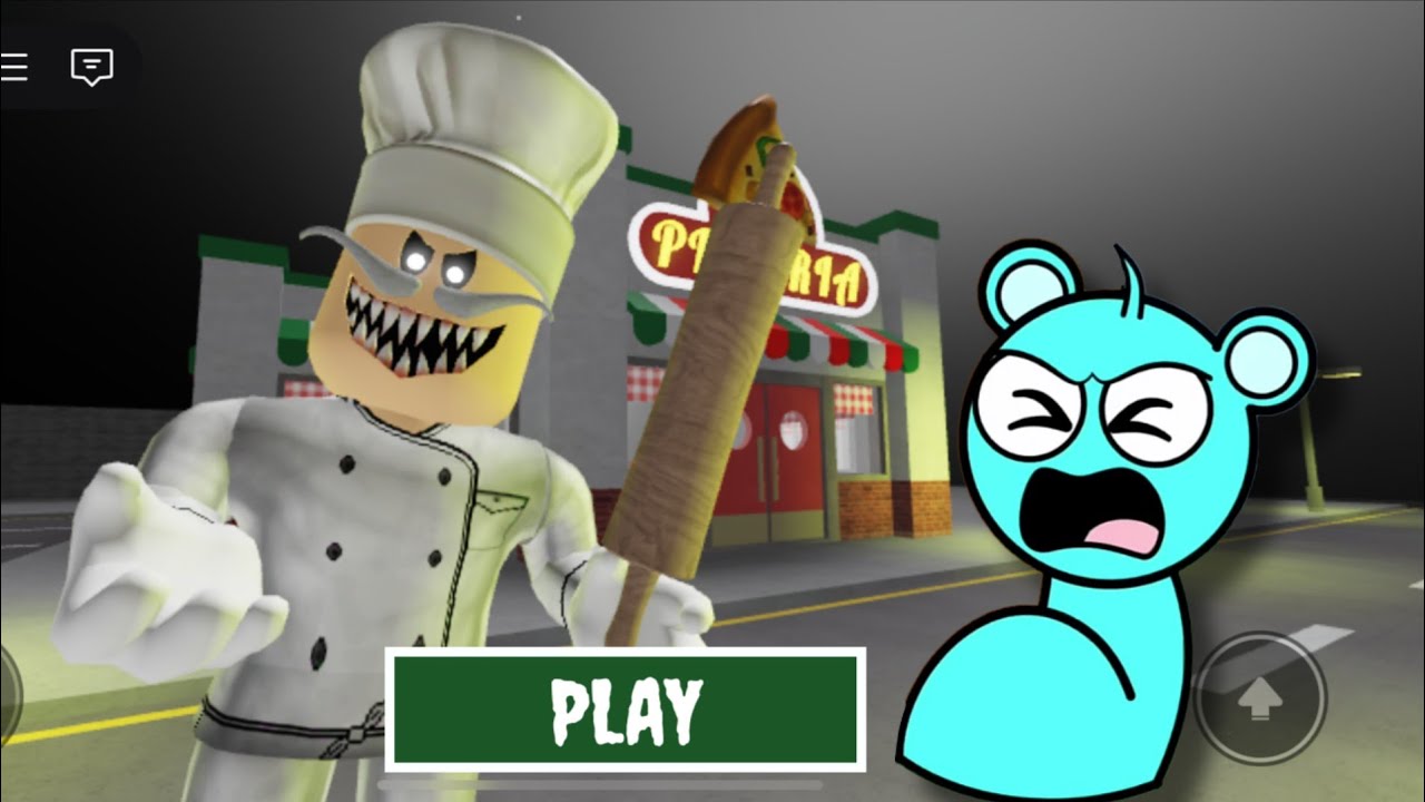 Sky Blue Sprunki And Escape Papa Pizza Pizzeria Full Gameplay