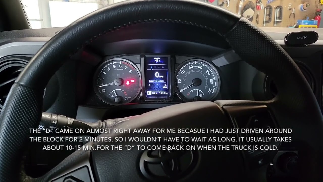 3rd Gen Toyota Tacoma – No OBD Trans Fluid Temperature Check Mode on 2021