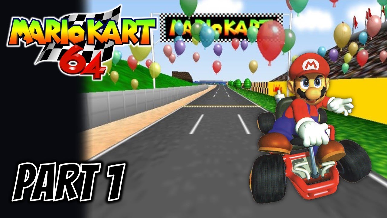 Mario Kart 64 - Walkthrough Part 1: Mushroom Cup 50cc