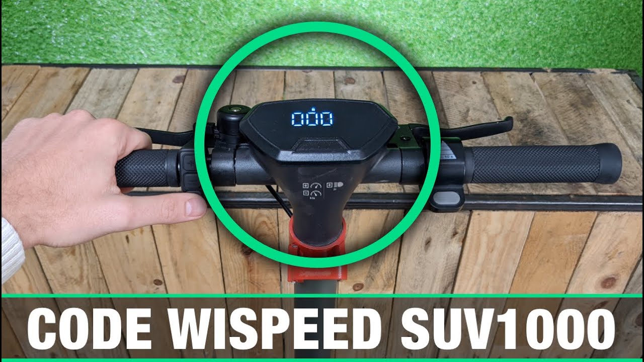TUTO : Code Trottinette Wispeed SUV1000 - Comment déverrouiller et changer le code ?