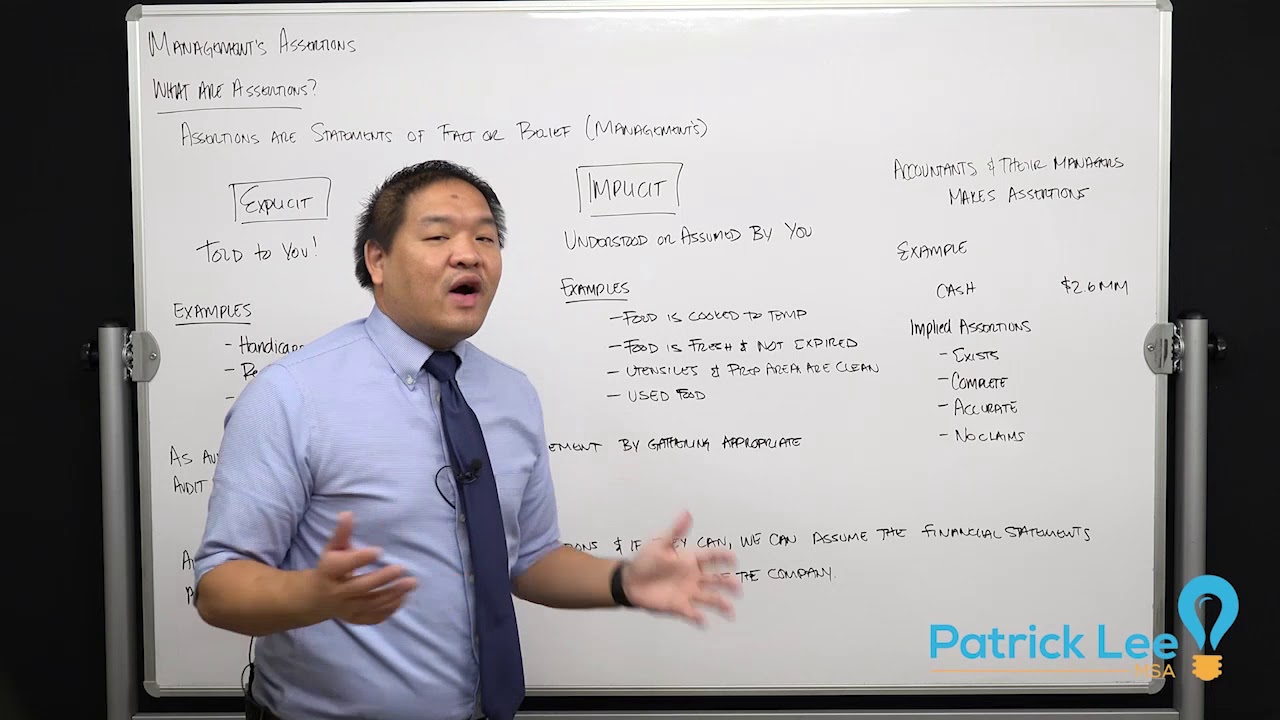 Auditing - 1.4 - Management's Assertions