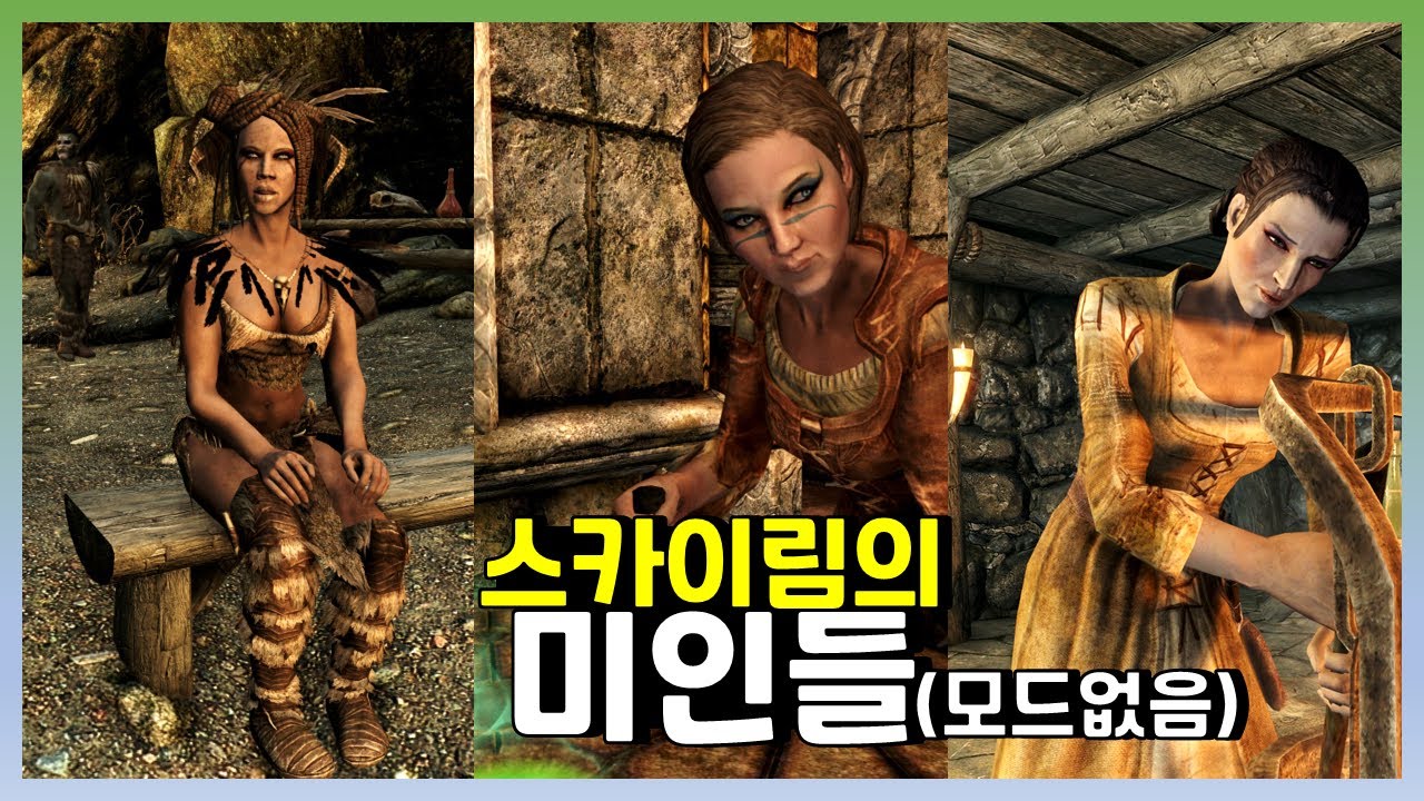 스카이림의 희귀한 그것, 미인 NPC를 알아보자!