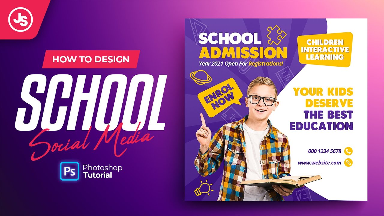 Instagram Social Media Post Design (Photoshop Tutorial)