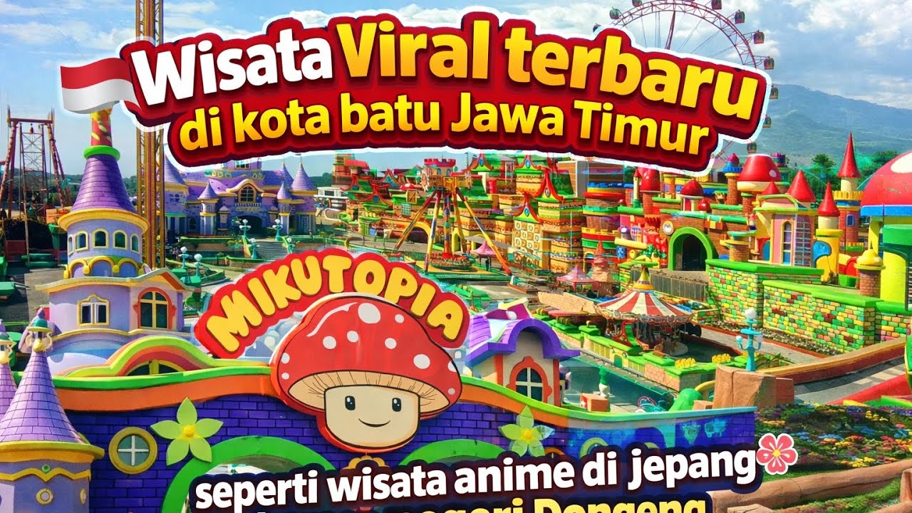 Mikutopia, Batu City, Jawa Wschodnia || Najnowsza, popularna atrakcja turystyczna przypominająca ...