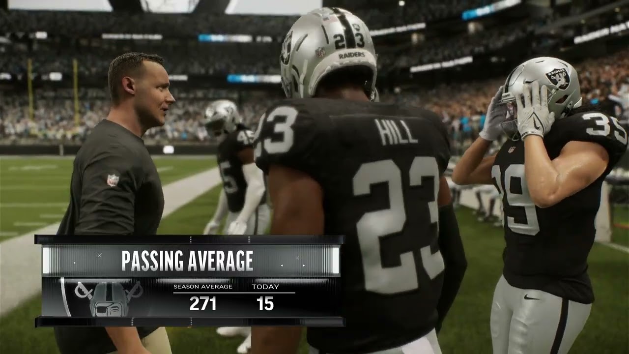Year 4 Week 7 Raiders vs Panthers | Full Game Franchise Rebuild | Madden 26