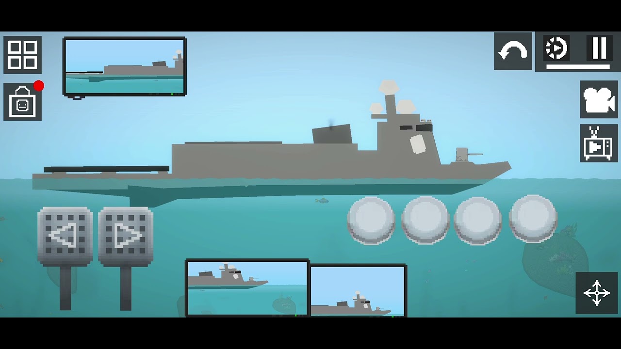 I made uss Luis a destroyer cary any missile in / melon playground  #fyp #ship #melonplaygroudmods 