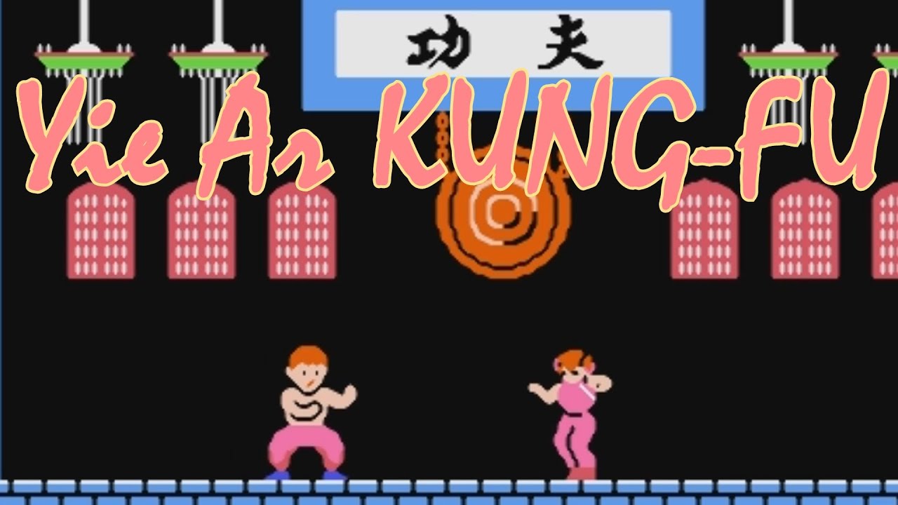 Yie Ar Kung-Fu (NES Famicom Dendy 8 bit) Konami - прохождение 126 уровней Кунг-Фу на Денди - файтинг