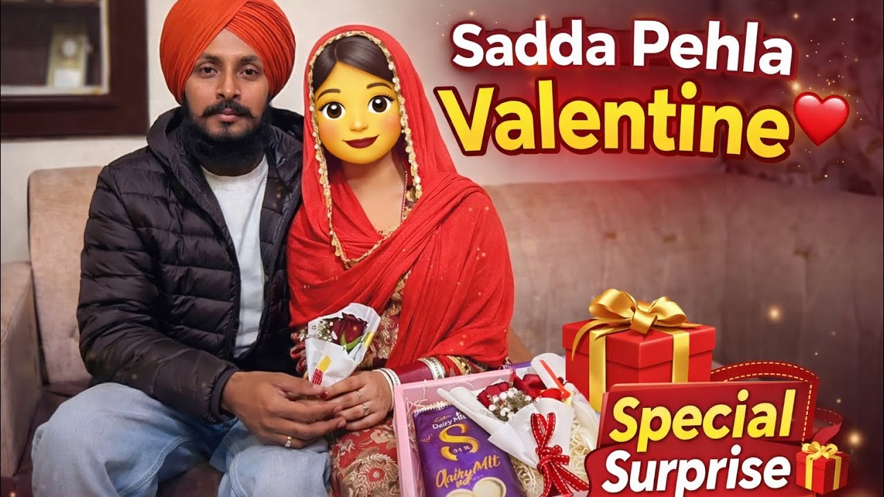 Sadda Pehla Valentine ❤️ | Special Surprise 🎁 Harrie Vlog 