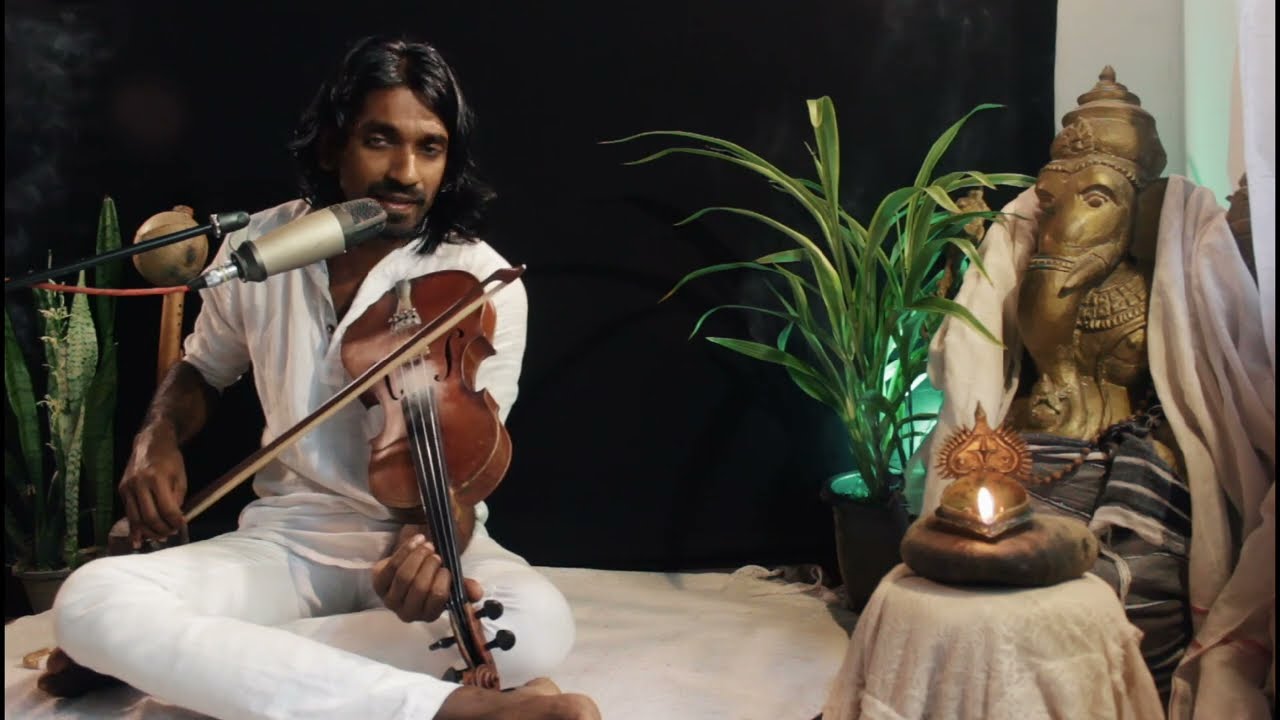 යමන් රාගය මධ්‍ය ලය-Raga yaman  | chota khayal -North Indian Violin Lesson -Thushara Thillakarathna