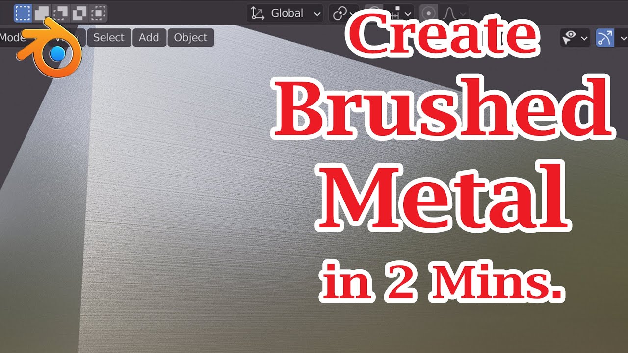 Create Brushed Steel Material In Under 2 Minutes | Metals In Blender (All Versions) Eevee & Cycles