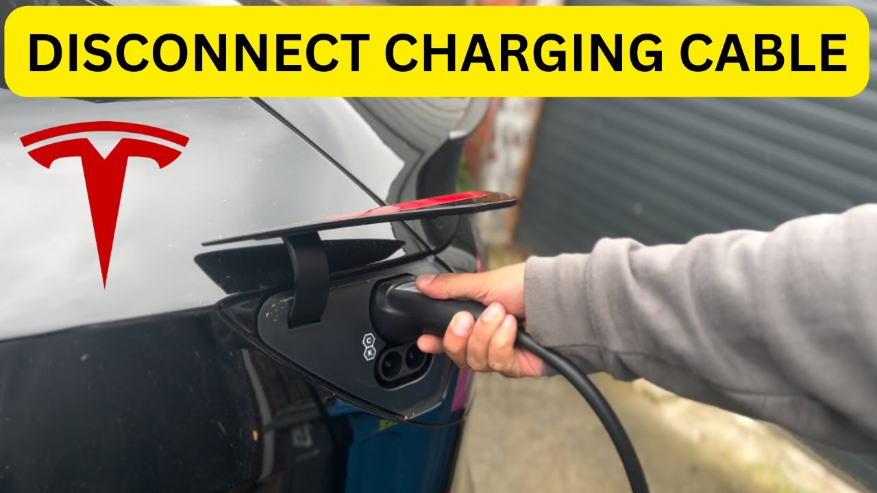 TESLA: КАК ОТСОЕДИНИТЬ КАБЕЛЬ ЗАРЯДКИ. КРАТКОЕ РУКОВОДСТВО. Как отсоединить зарядное устройство. ...
