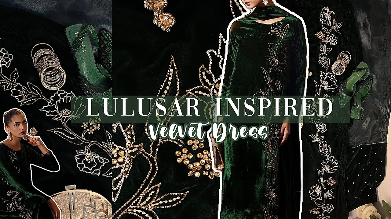DIY VELVET DRESS DESIGNING IDEAS 🍃